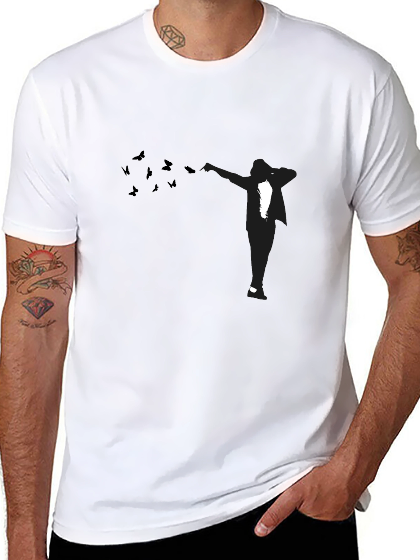 Dabbing Silhouette Black T-Shirt