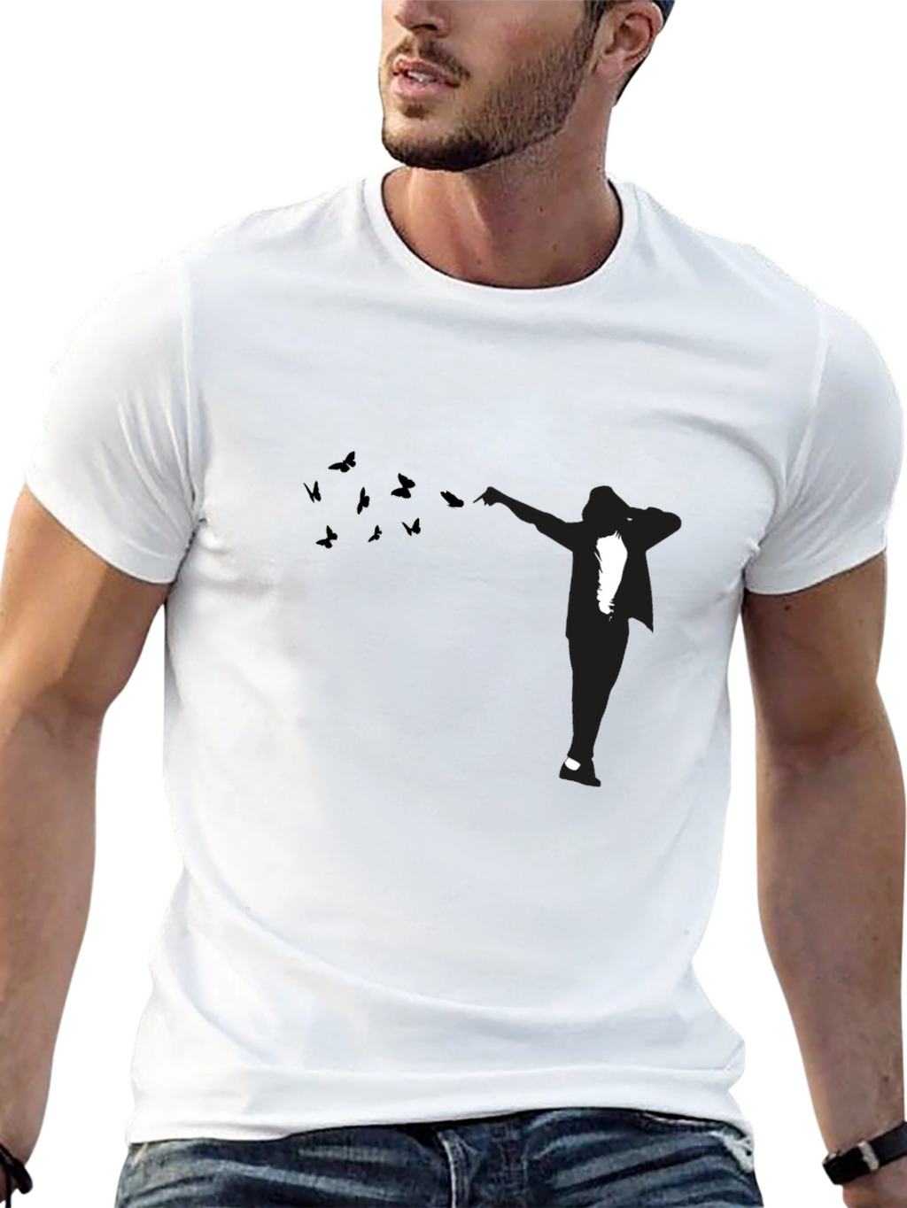 Dabbing Silhouette Black T-Shirt