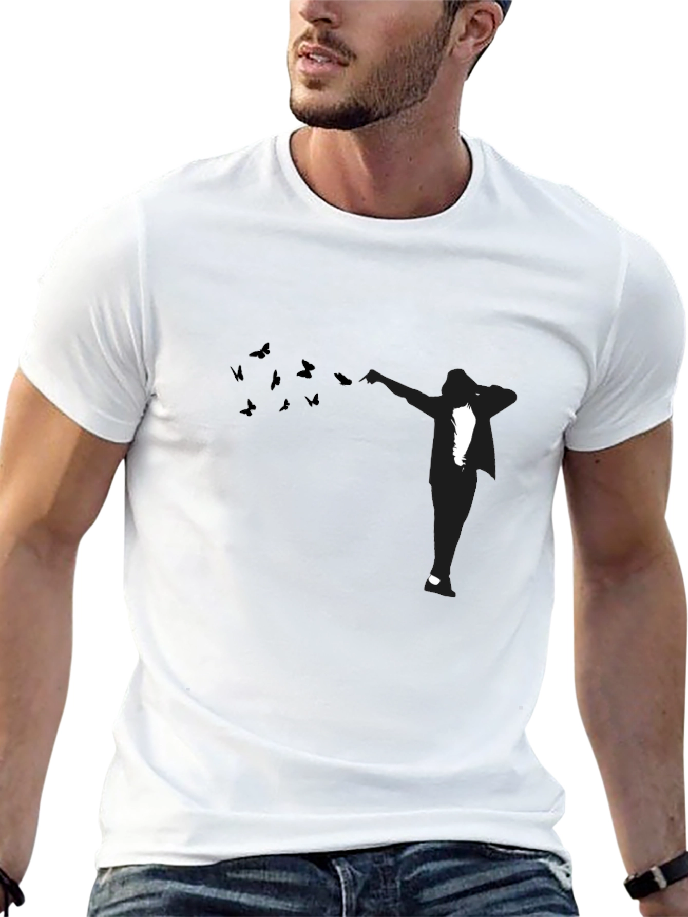 Dabbing Silhouette Black T-Shirt