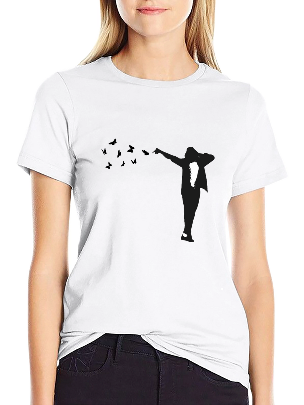 Dabbing Silhouette Black T-Shirt