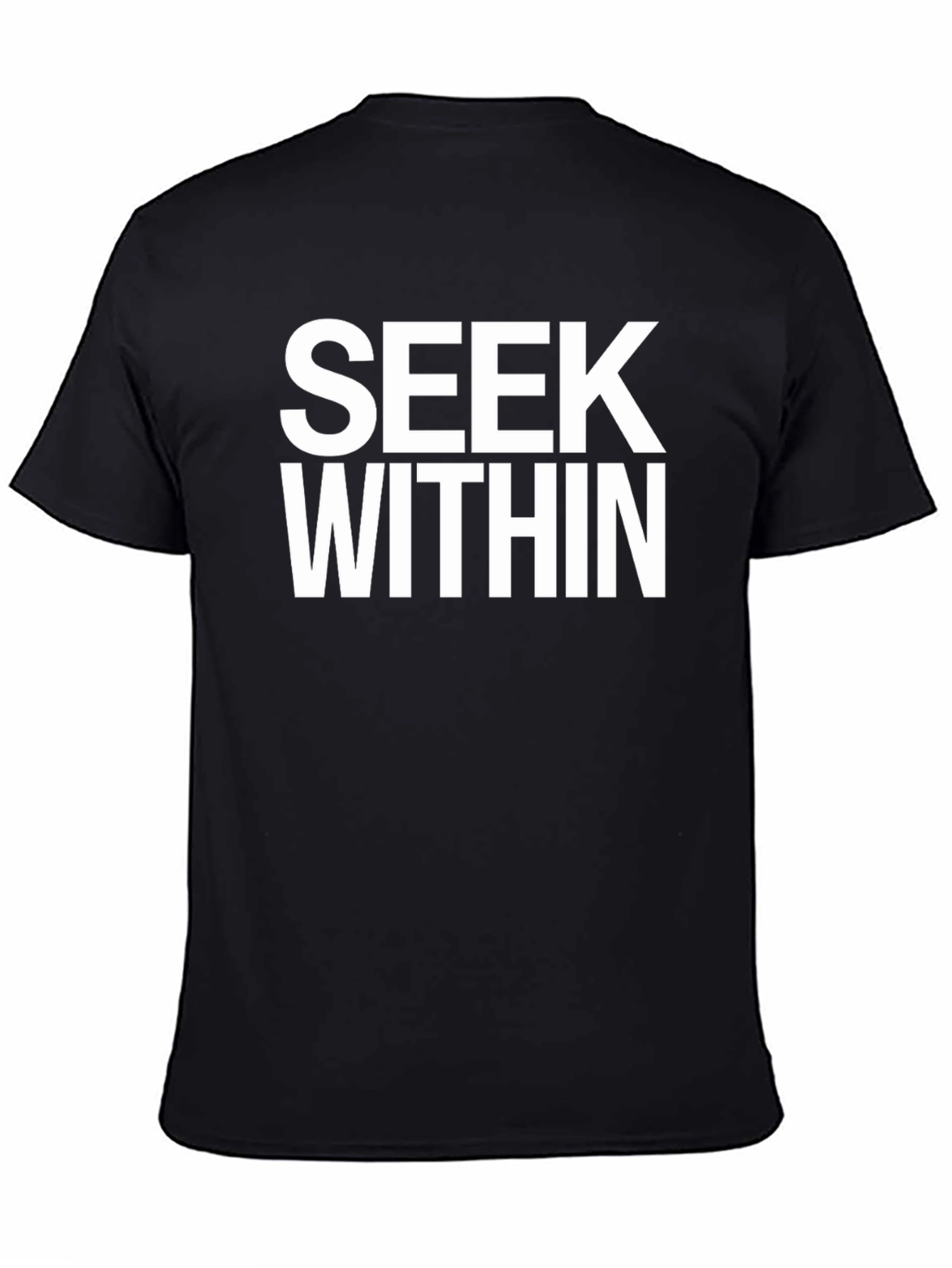 Seek Within Black Graphic Tee
