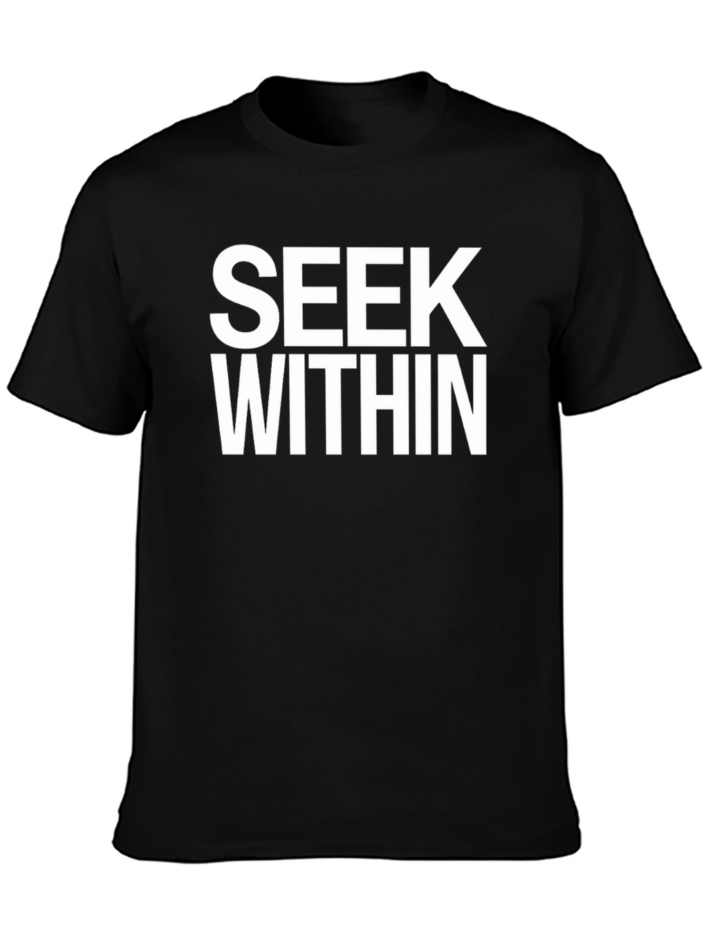 Seek Within Black Graphic Tee