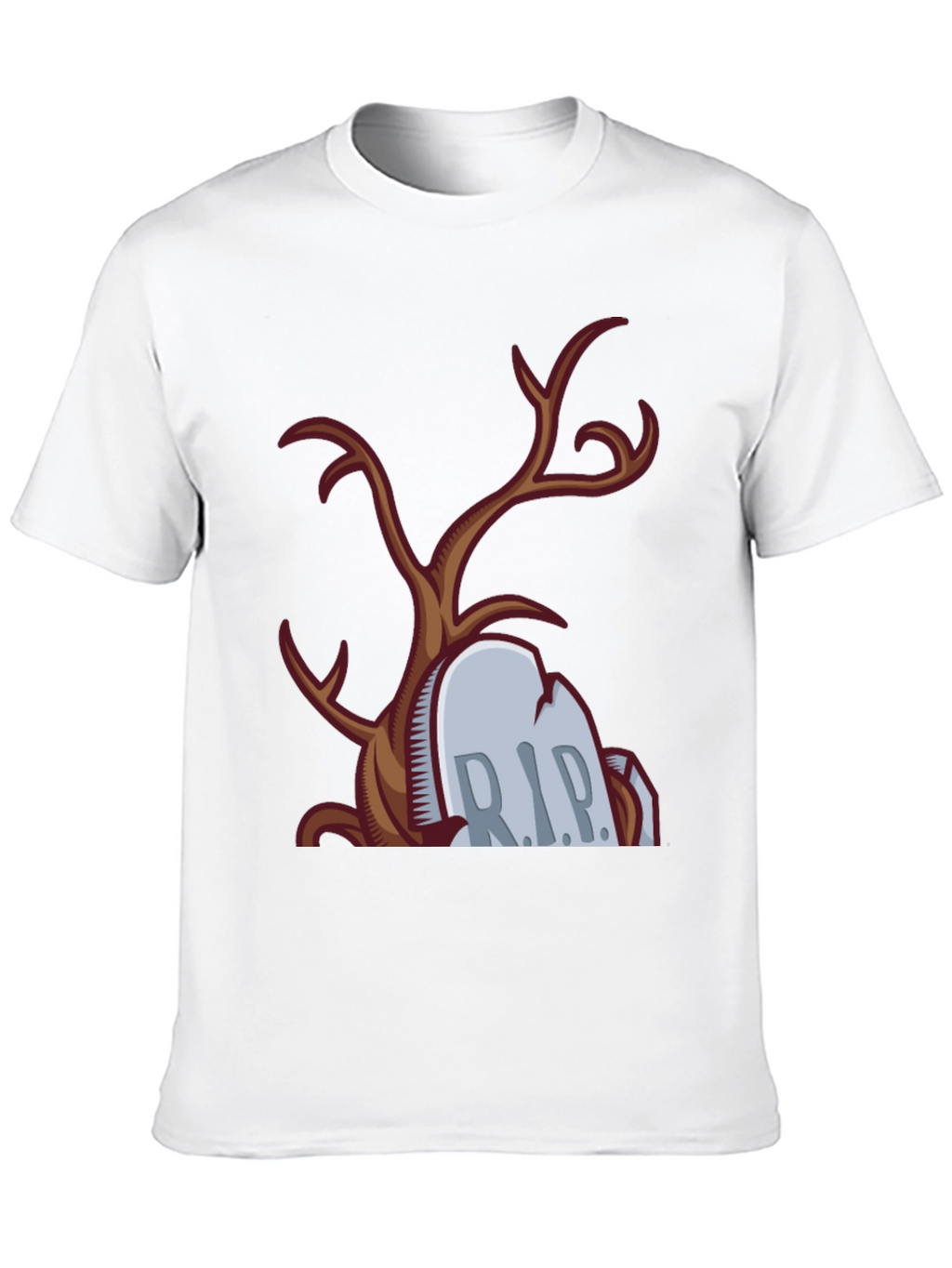 Spooky RIP Tombstone Tree Graphic Tee