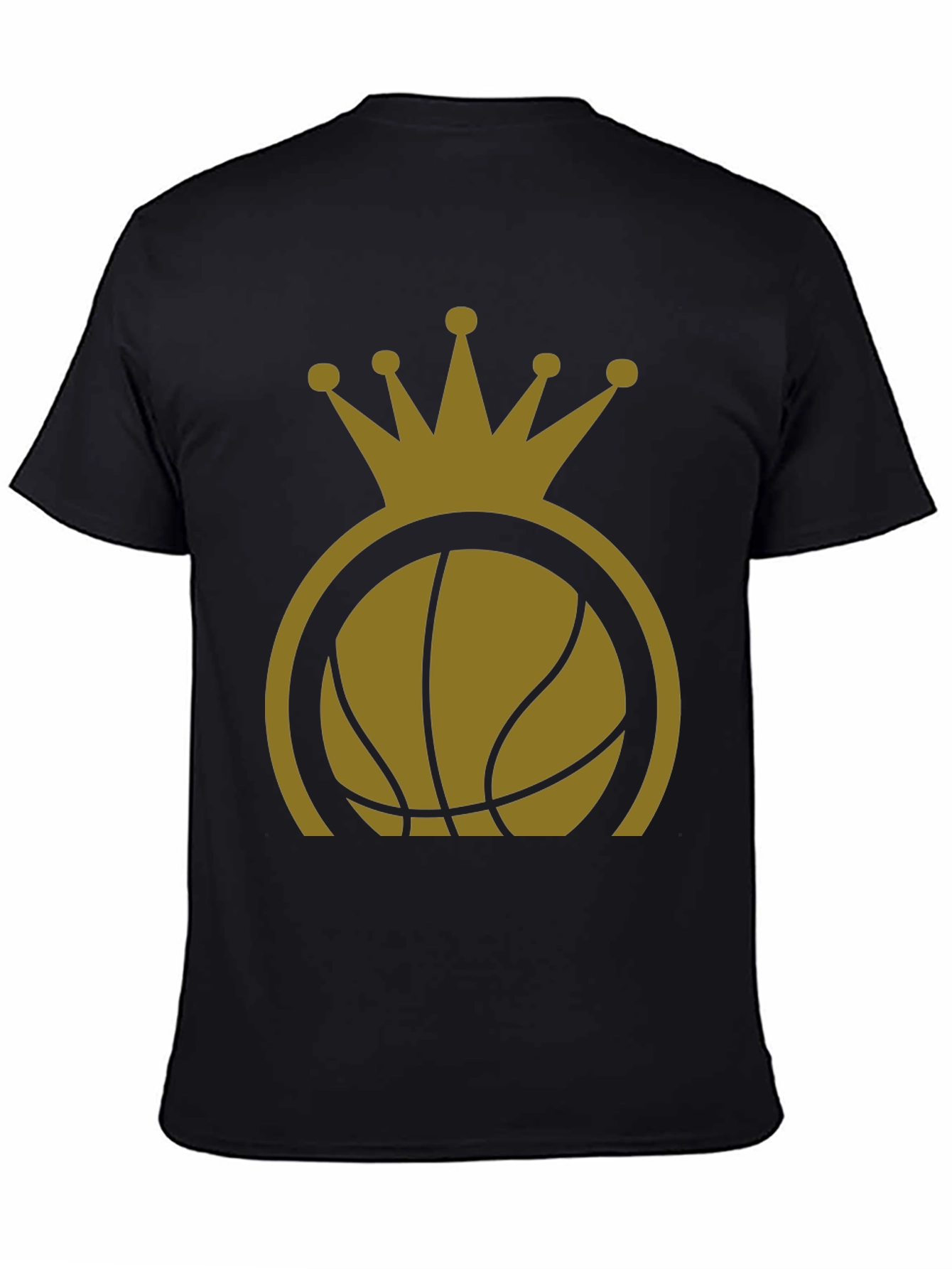 Basketball King T-Shirt - Gold Crown Design