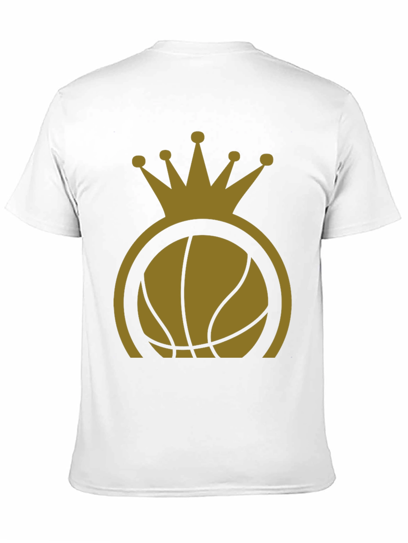 Basketball King T-Shirt - Gold Crown Design