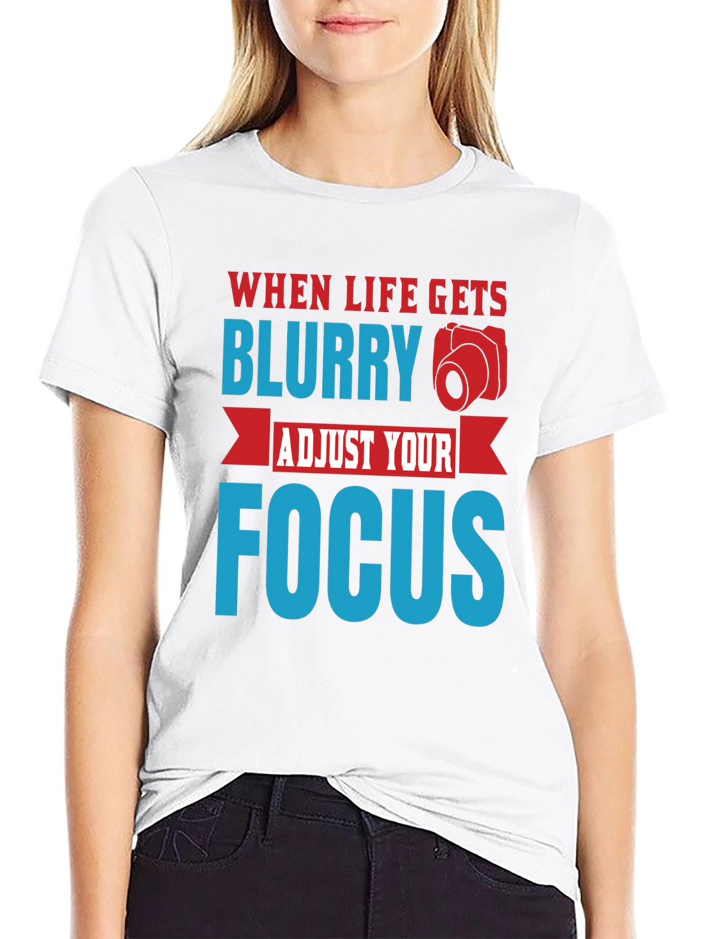 Blurry Focus Graphic T-Shirt - Mens
