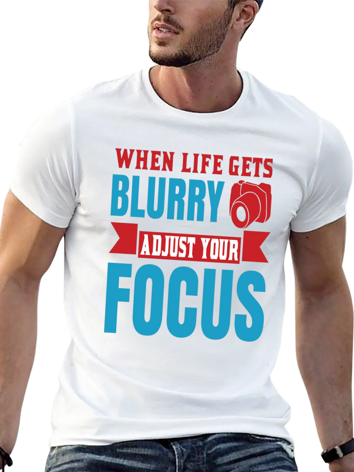 Blurry Focus Graphic T-Shirt - Mens