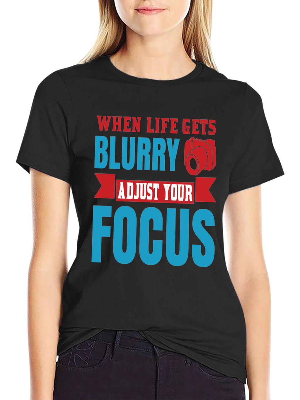 Blurry Focus Graphic T-Shirt - Mens