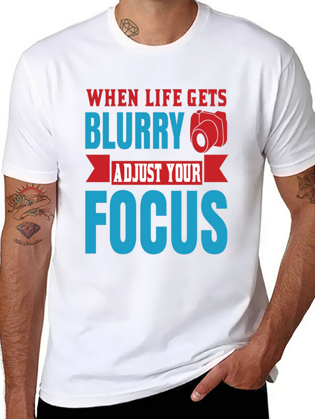 Blurry Focus Graphic T-Shirt - Mens