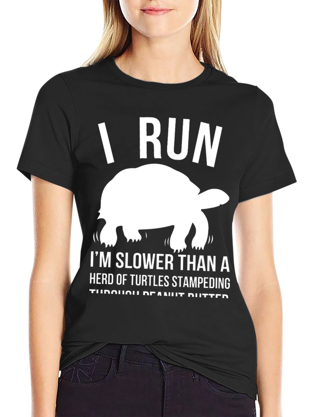 Funny Tortoise T-Shirt: I Run Slower Than Turtles