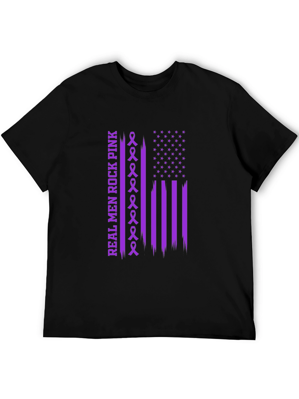 Real Men Rock Pink Awareness T-Shirt