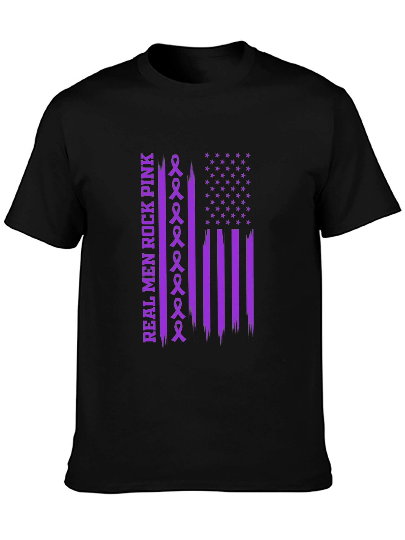 Real Men Rock Pink Awareness T-Shirt
