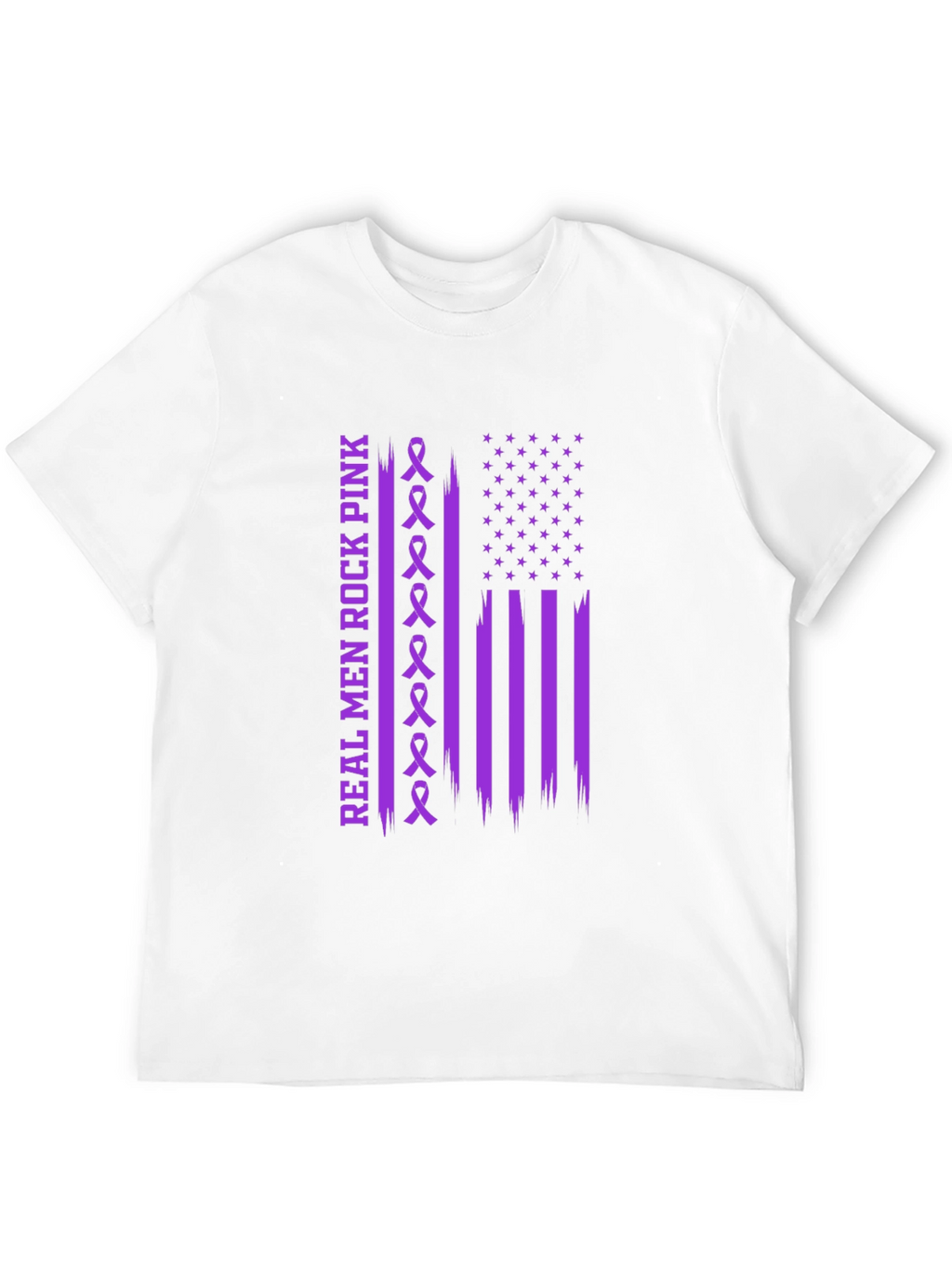 Real Men Rock Pink Awareness T-Shirt