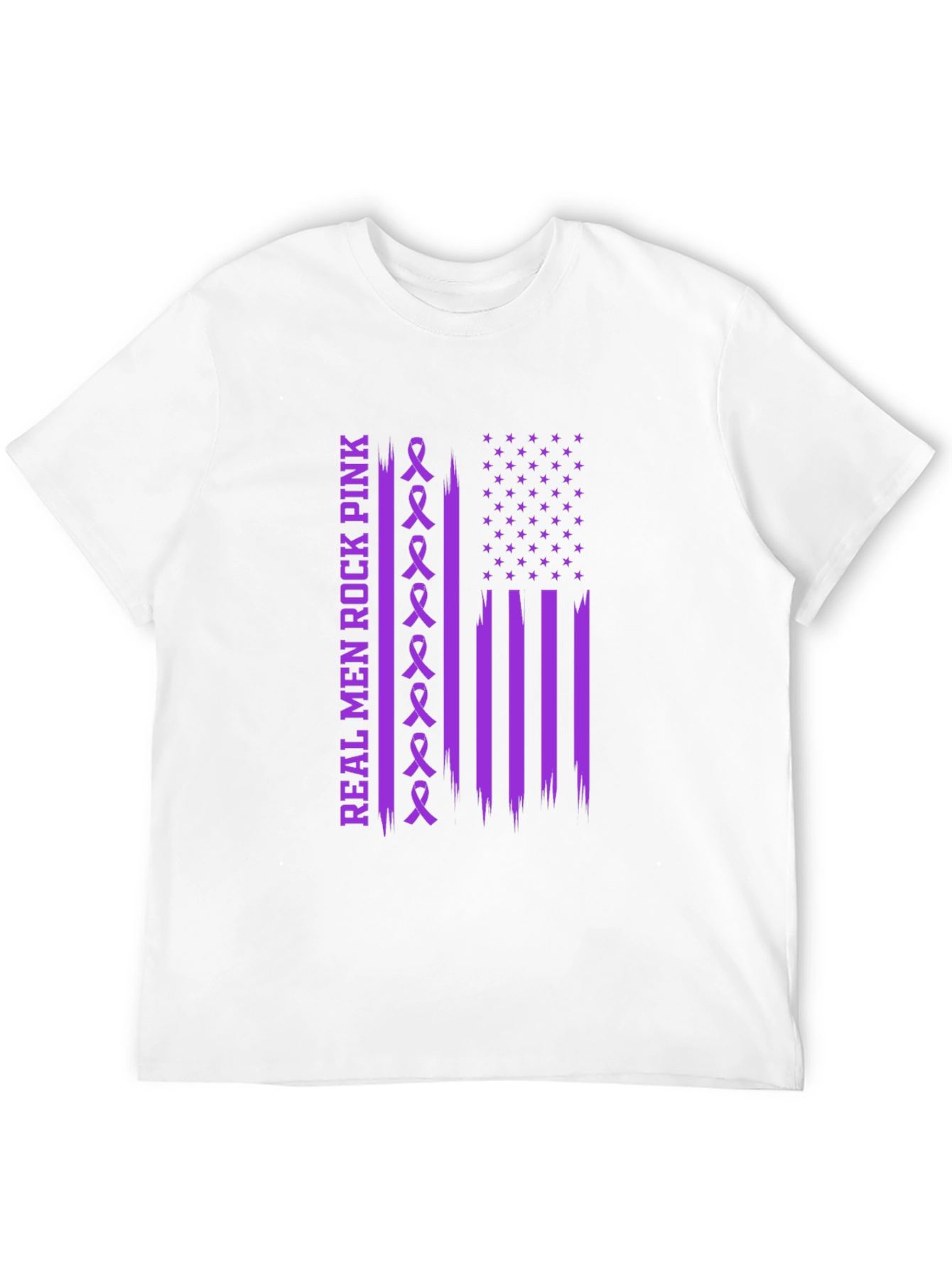 Real Men Rock Pink Awareness T-Shirt