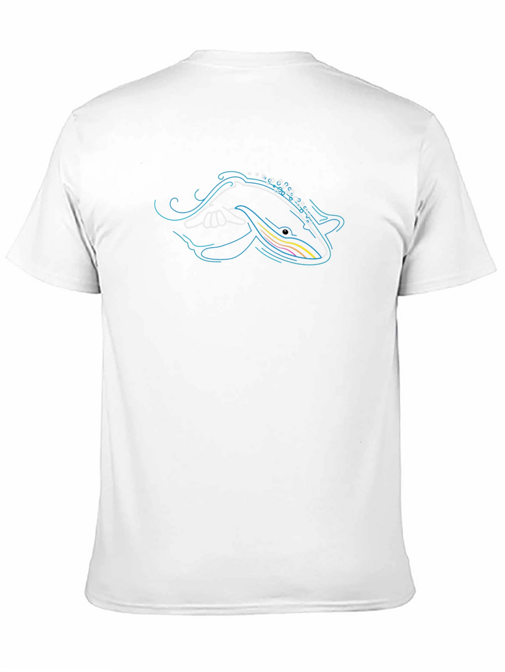 Whale Graphic Tee - Black Casual T-Shirt