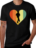 Retro Country Dance Heart Graphic T-Shirt