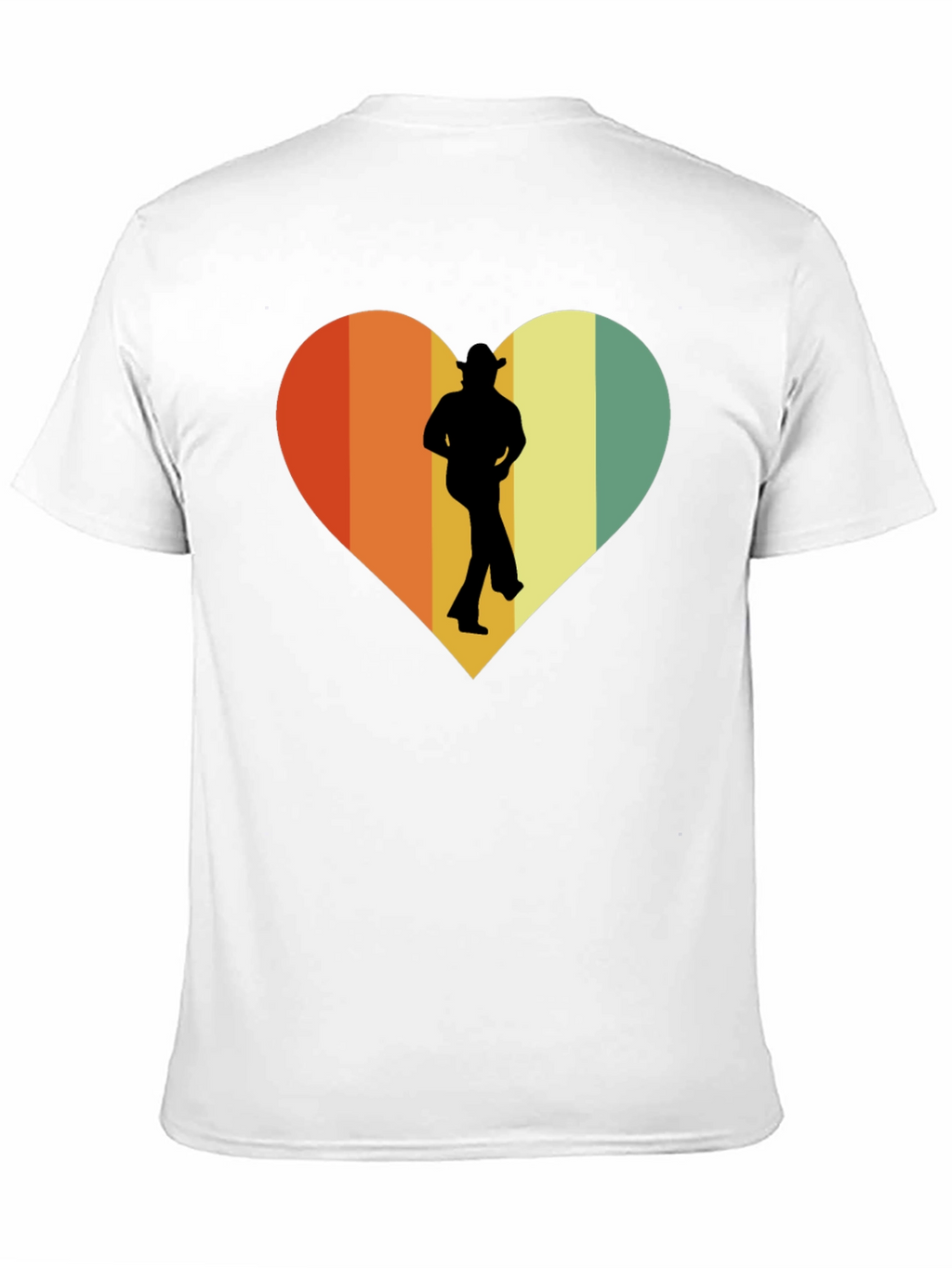 Retro Country Dance Heart Graphic T-Shirt