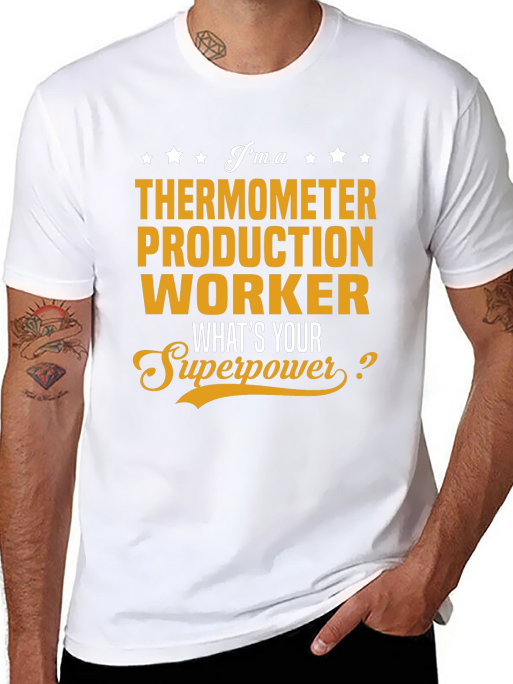 Thermometer Production Worker Superpower T-Shirt