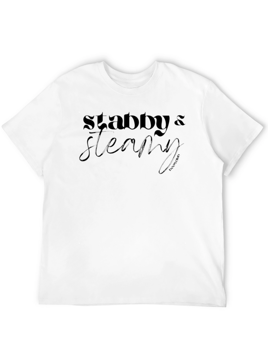 Stabby & Steamy Black Graphic T-Shirt