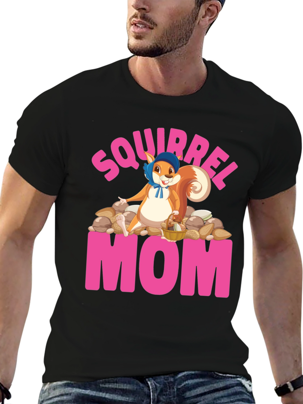 Squirrel Mom T-Shirt - Cute Mothers Day Gift