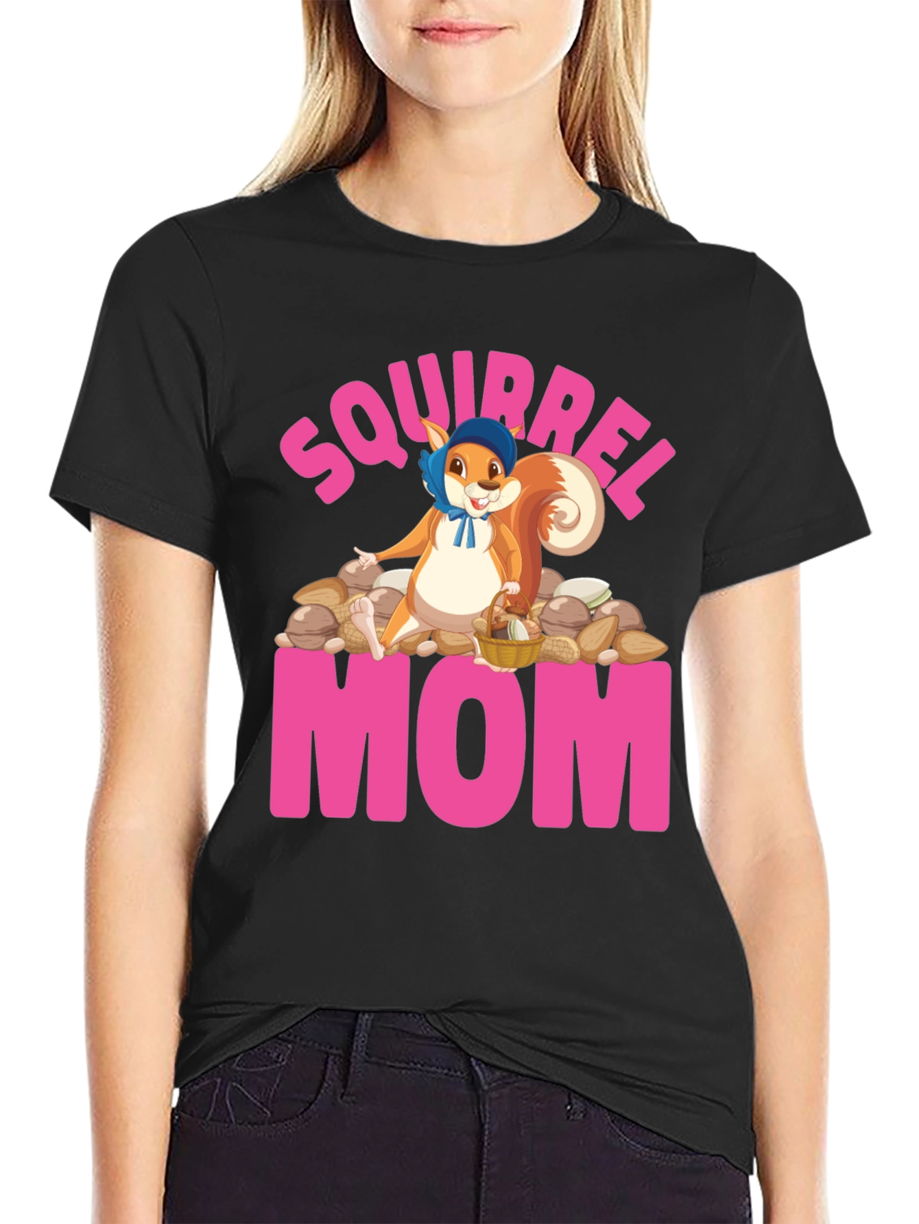 Squirrel Mom T-Shirt - Cute Mothers Day Gift