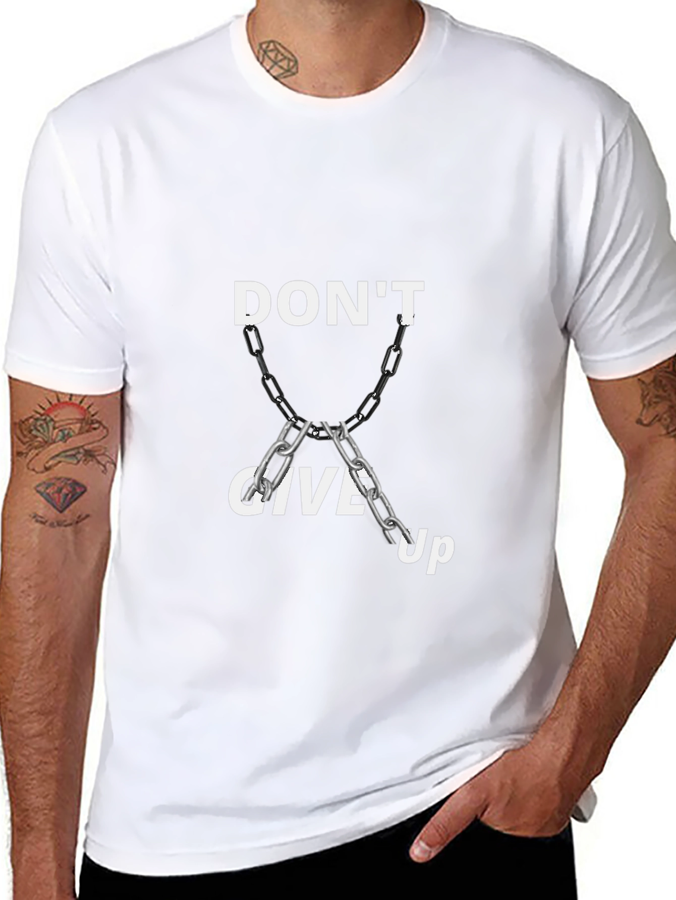Dont Give Up Graphic Tee - Motivational T-Shirt