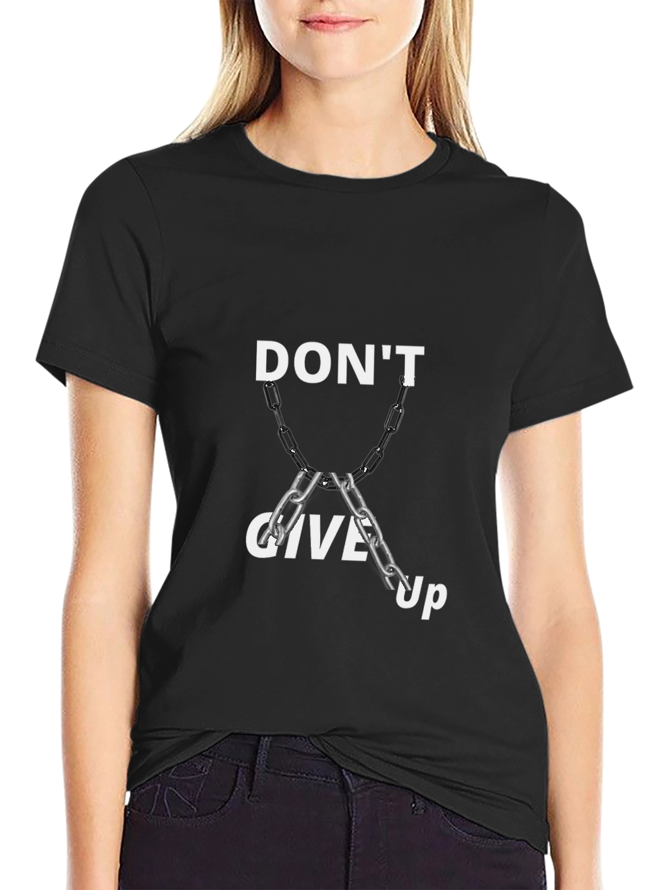 Dont Give Up Graphic Tee - Motivational T-Shirt