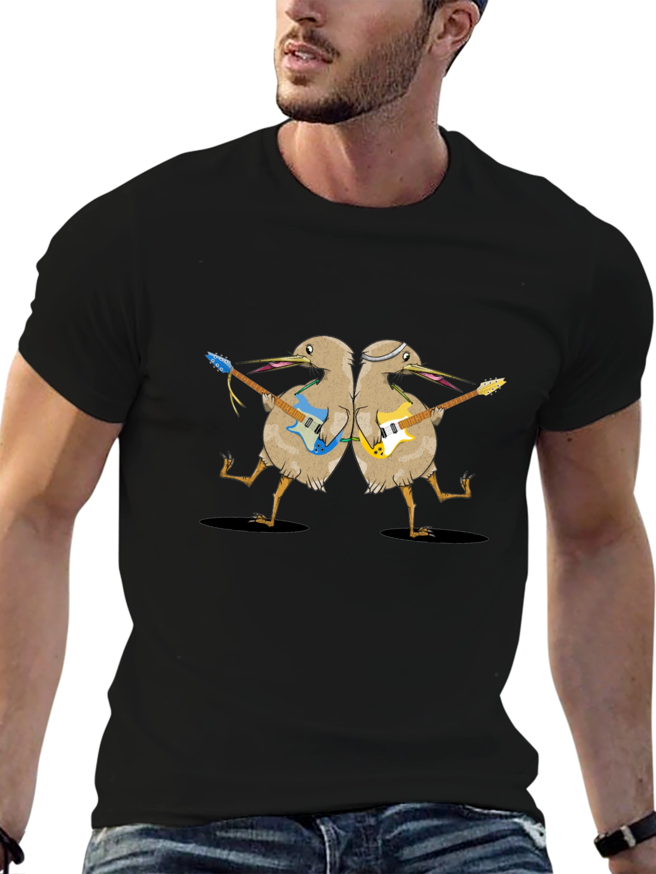 Kiwi Rock Band Graphic T-Shirt