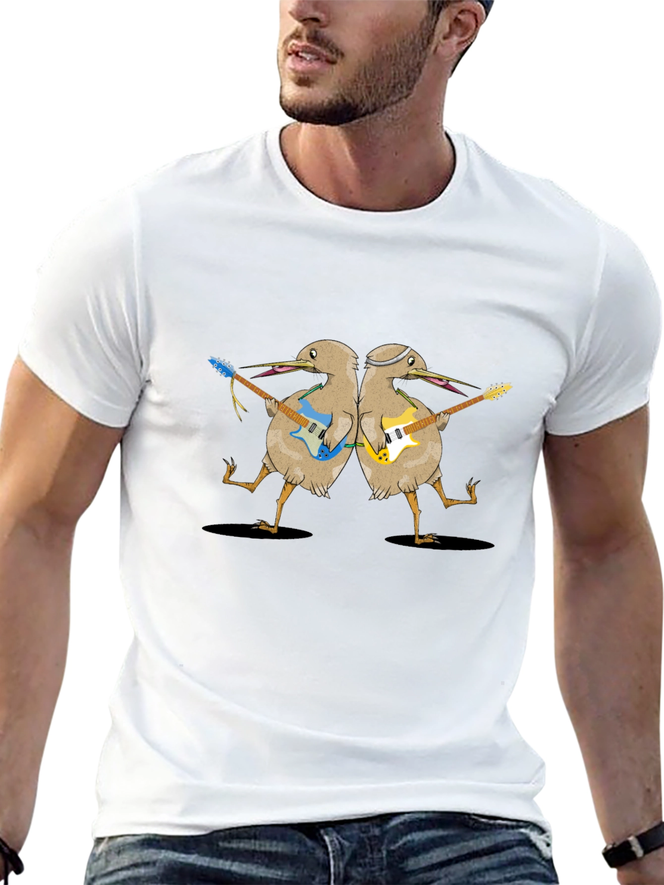 Kiwi Rock Band Graphic T-Shirt