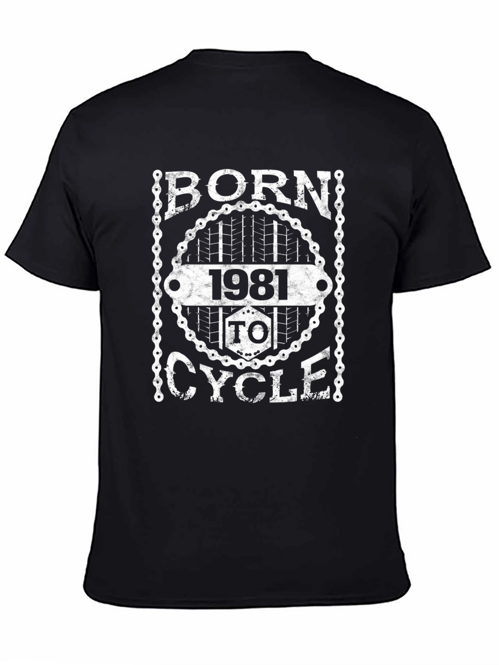 Born 1981 to Cycle Black Graphic Tee