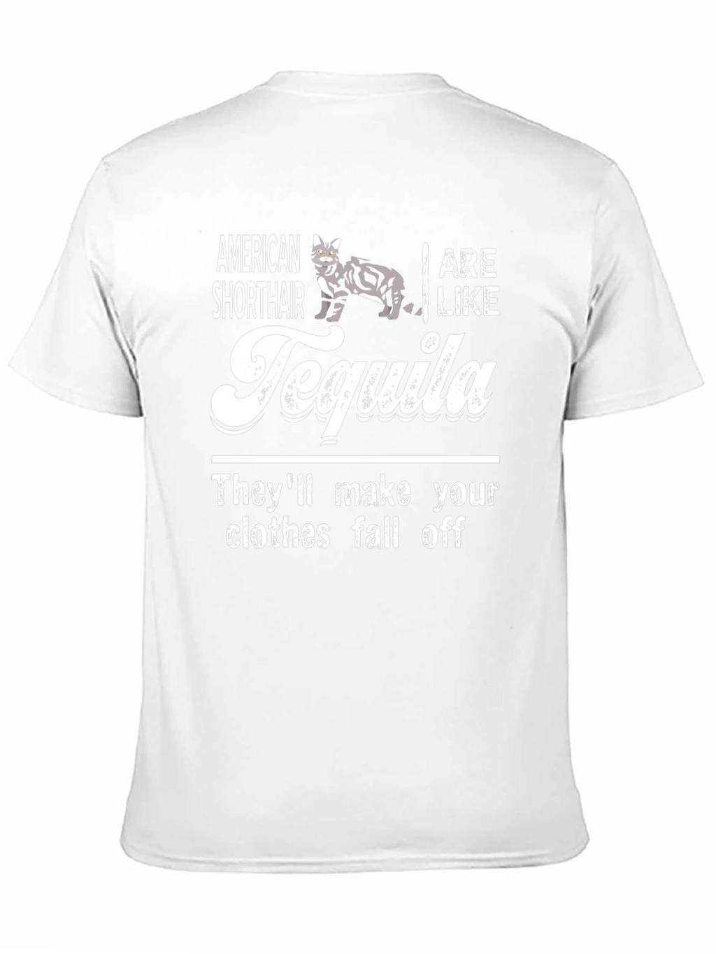 American Shorthair Tequila Graphic T-Shirt