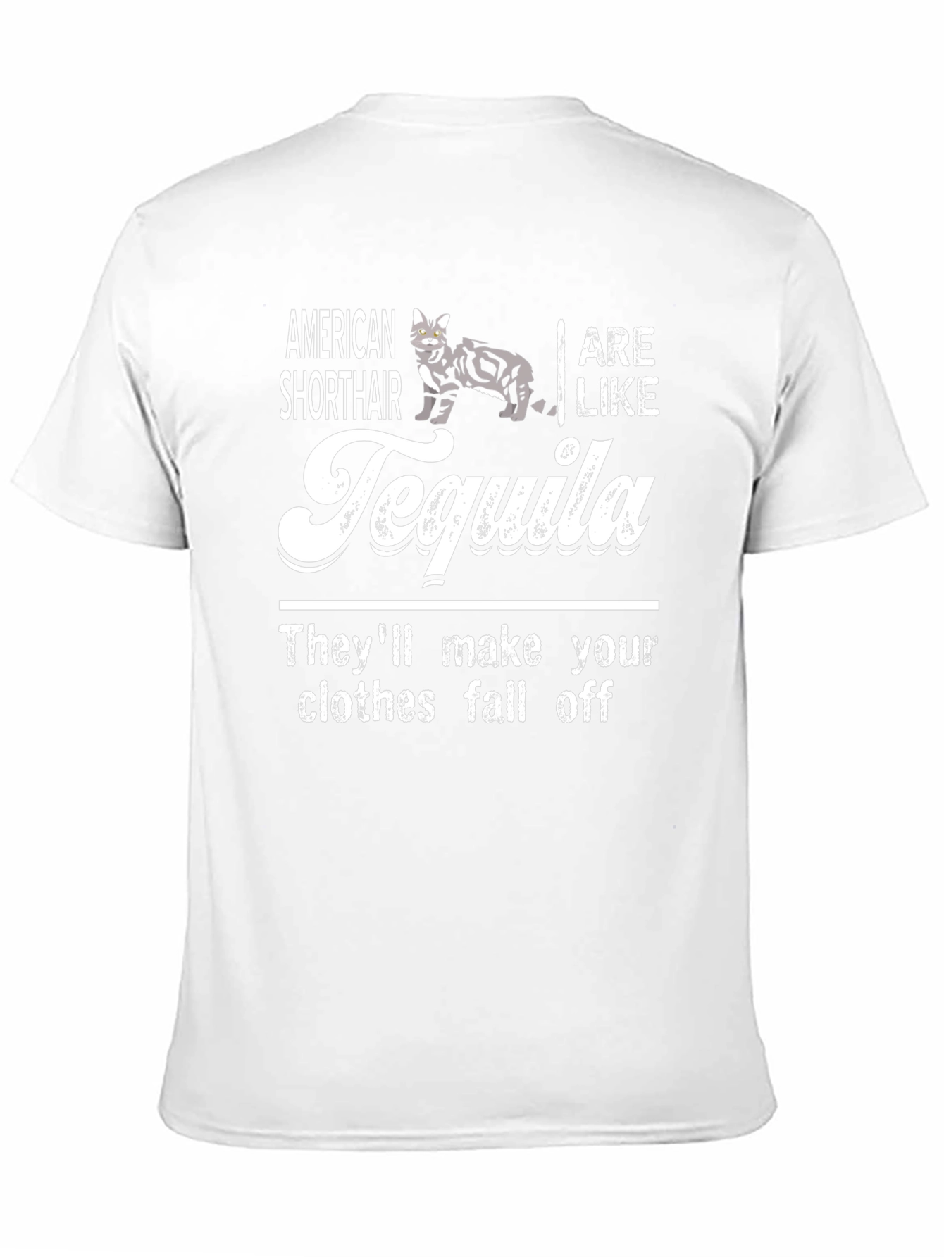 American Shorthair Tequila Graphic T-Shirt