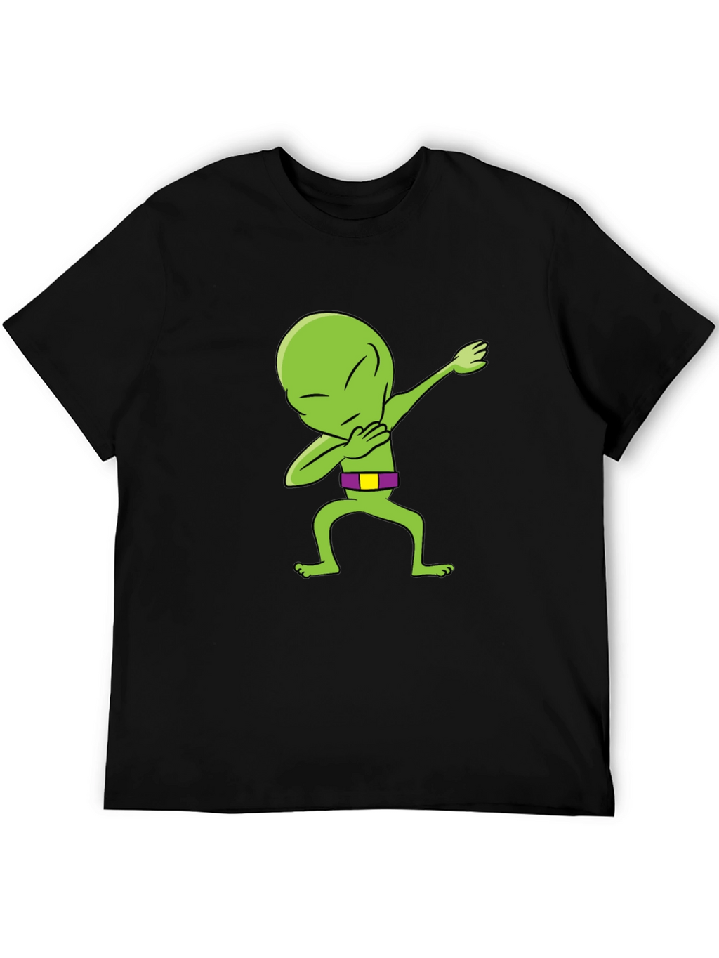 Dabbing Alien Graphic Tee - Mens Black T-Shirt