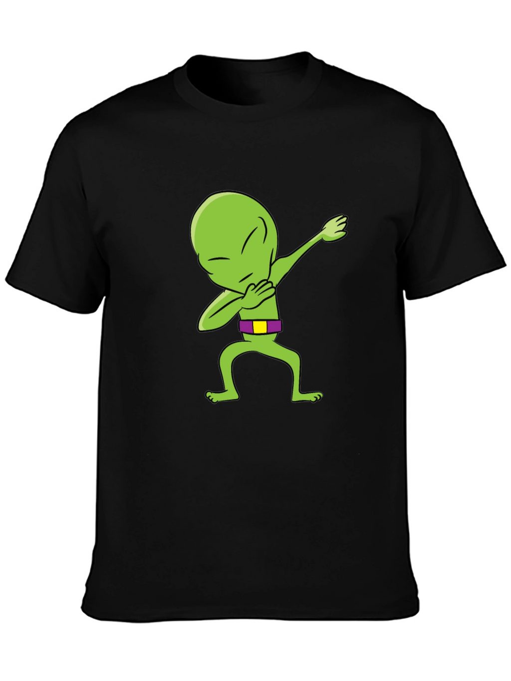 Dabbing Alien Graphic Tee - Mens Black T-Shirt