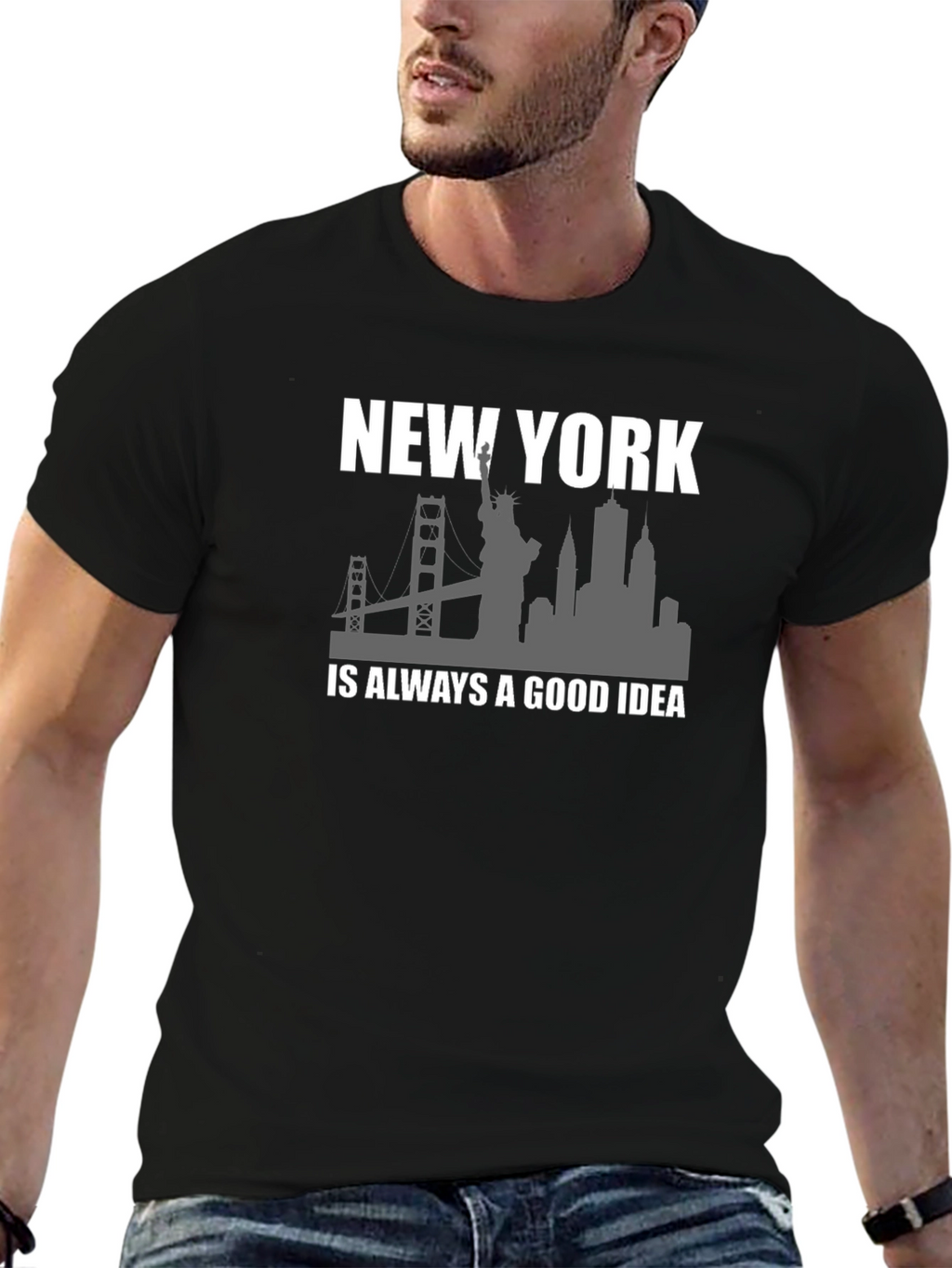 New York City Skyline Graphic T-Shirt