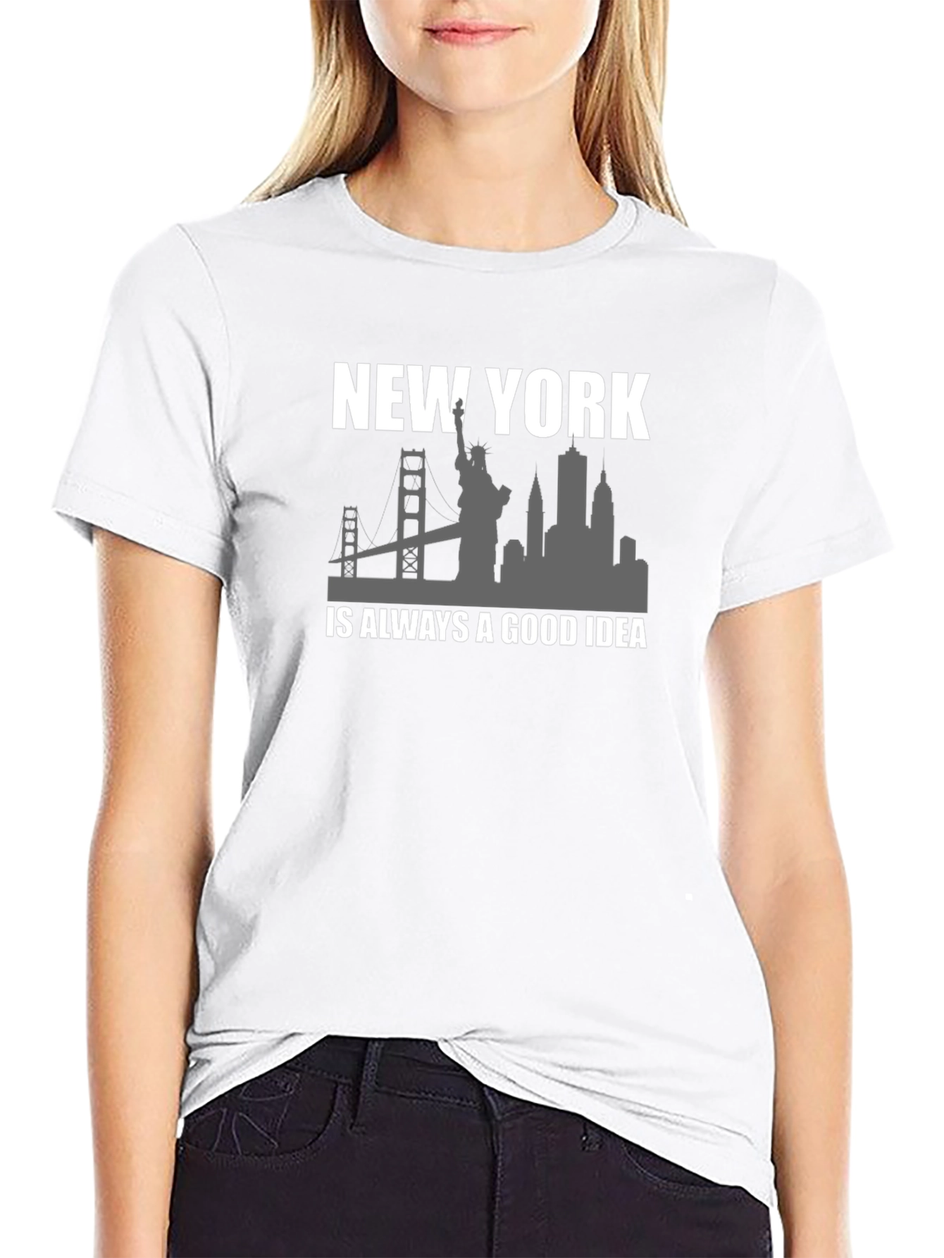 New York City Skyline Graphic T-Shirt