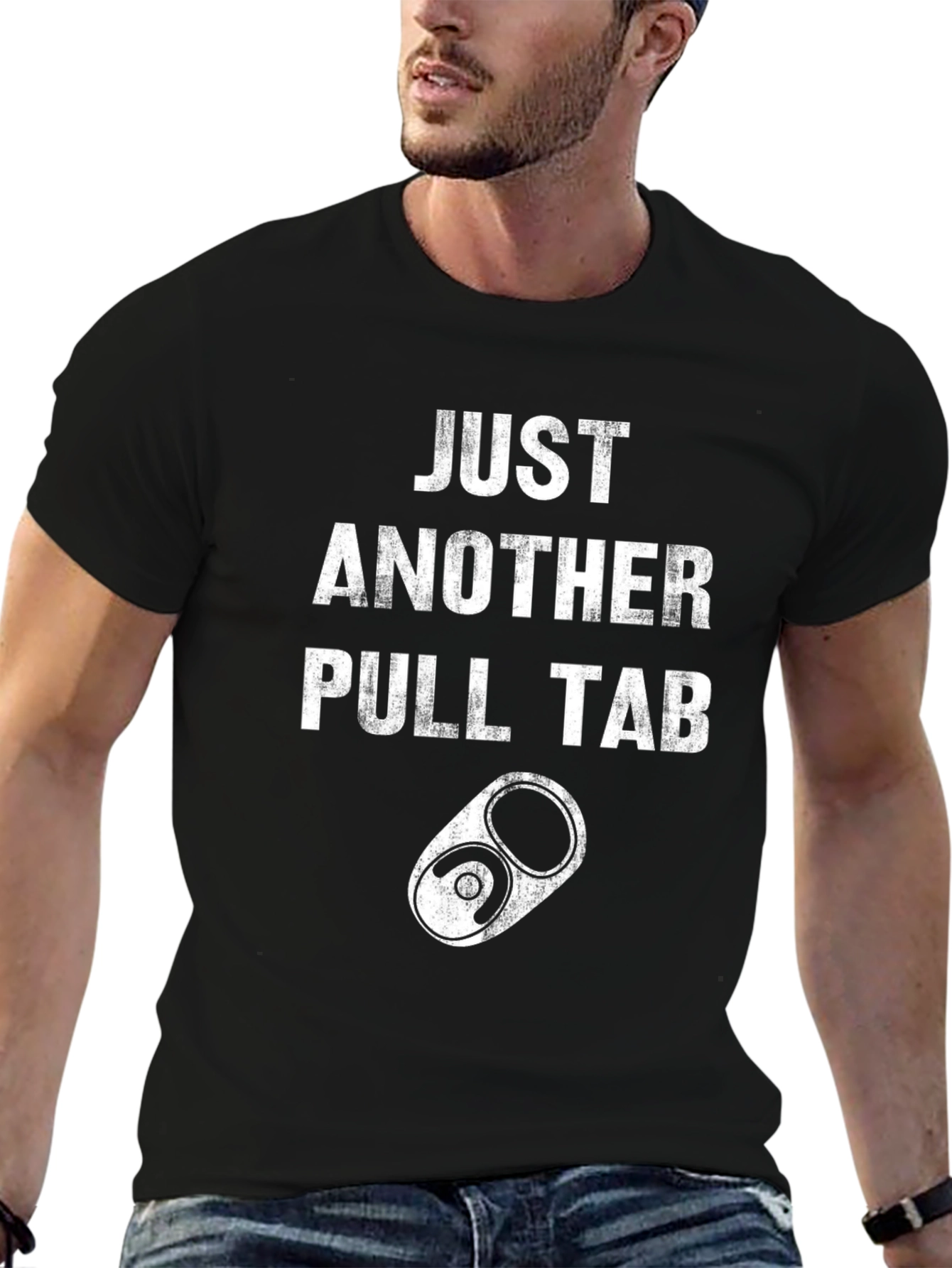 Just Another Pull Tab T-Shirt - Casual Graphic Tee