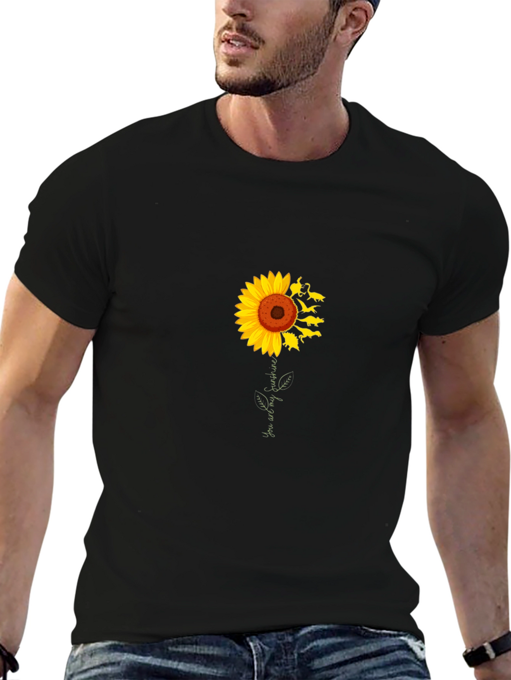 Sunflower Rats T-Shirt - Unisex Black Cotton Tee