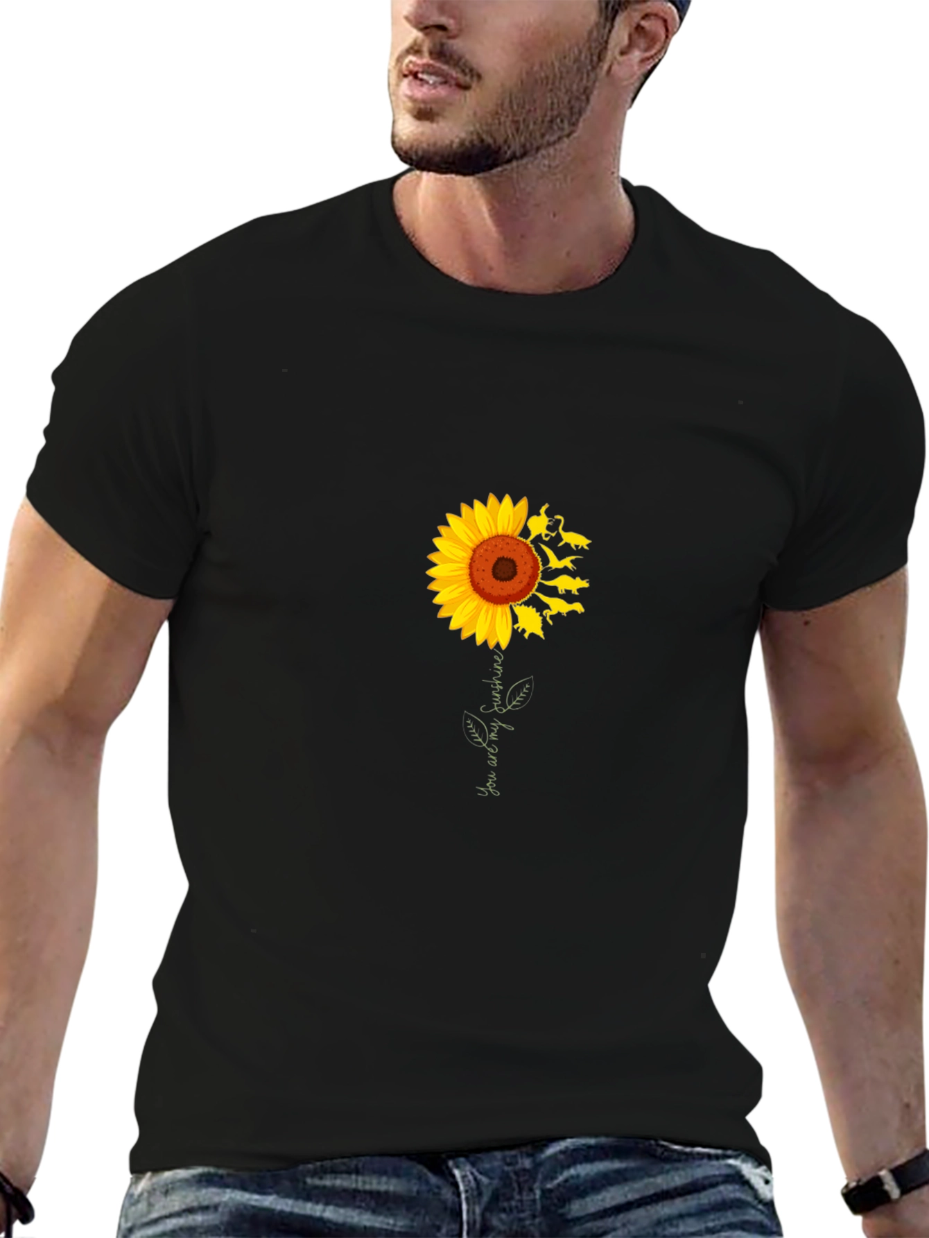 Sunflower Rats T-Shirt - Unisex Black Cotton Tee