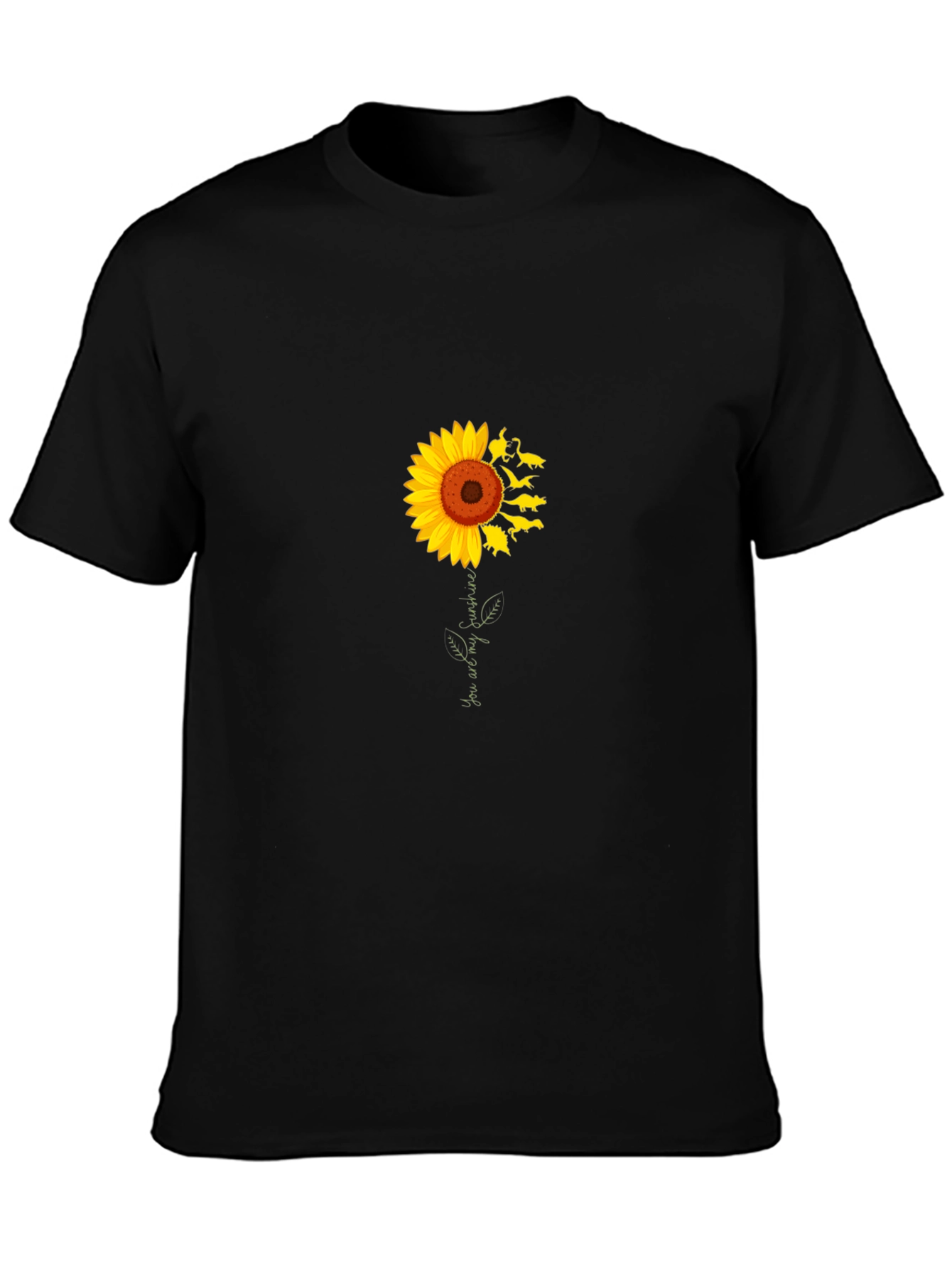 Sunflower Rats T-Shirt - Unisex Black Cotton Tee