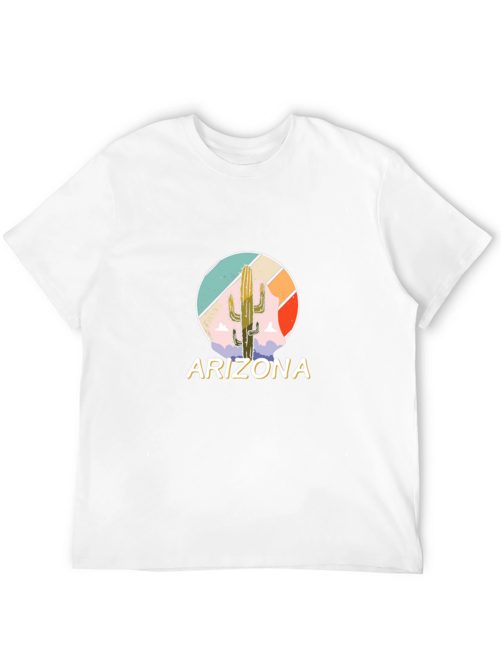 Arizona Cactus Graphic Tee - Mens Black T-Shirt