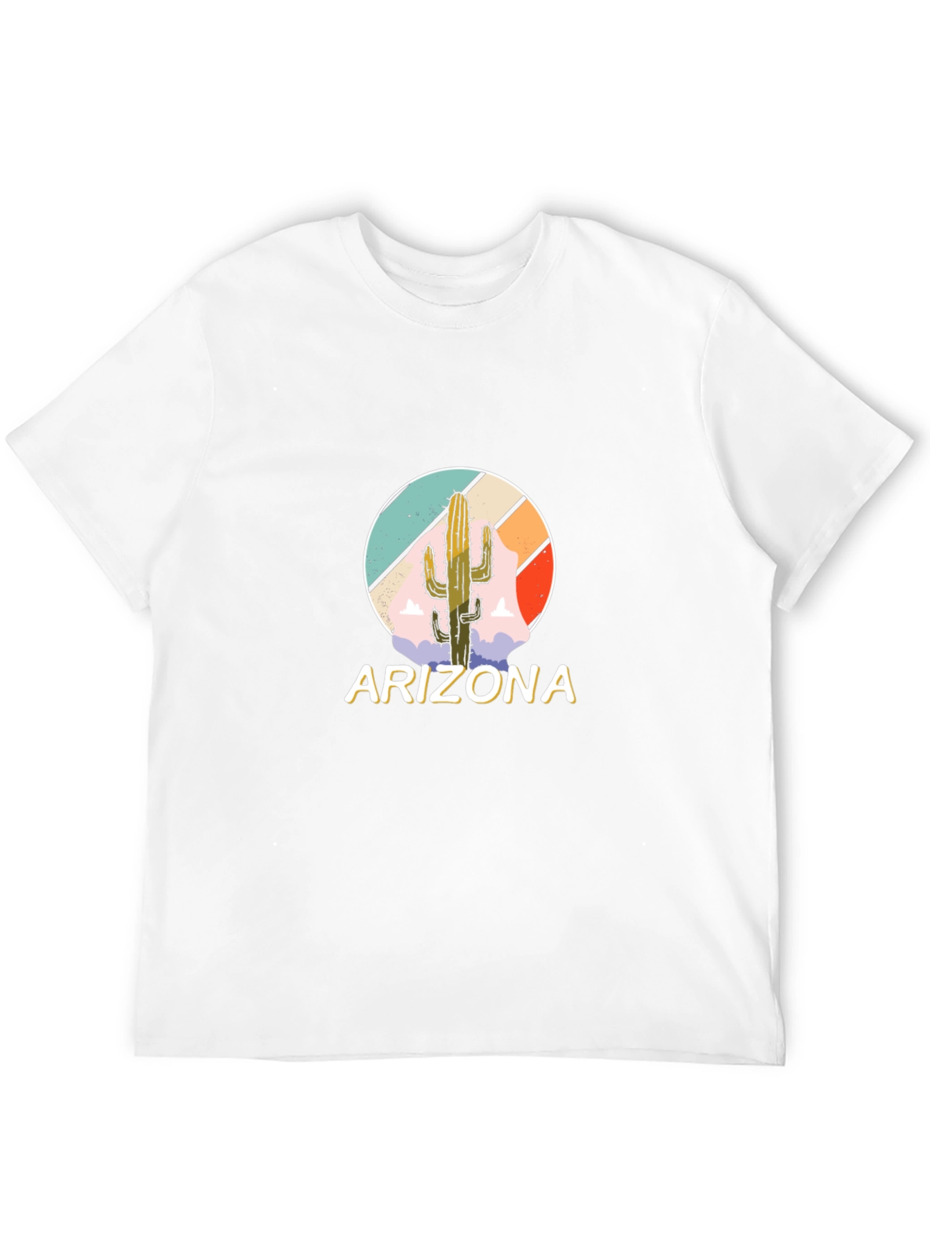 Arizona Cactus Graphic Tee - Mens Black T-Shirt