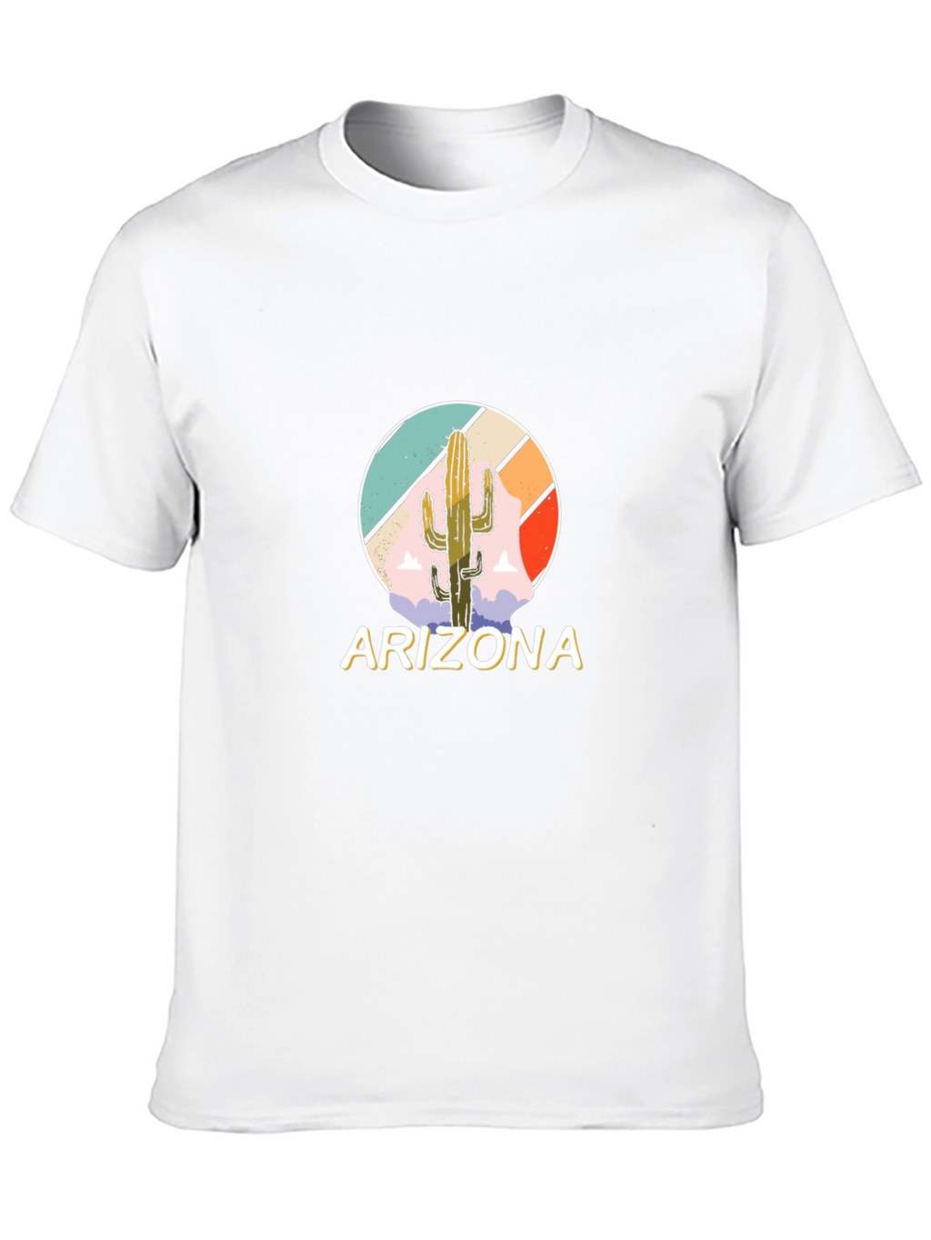 Arizona Cactus Graphic Tee - Mens Black T-Shirt