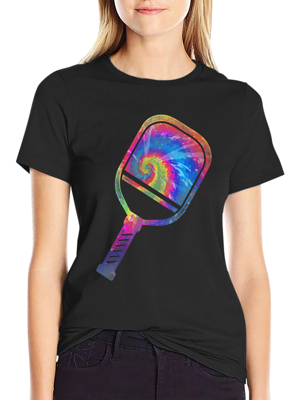 Tie-Dye Pickleball Paddle Graphic Tee
