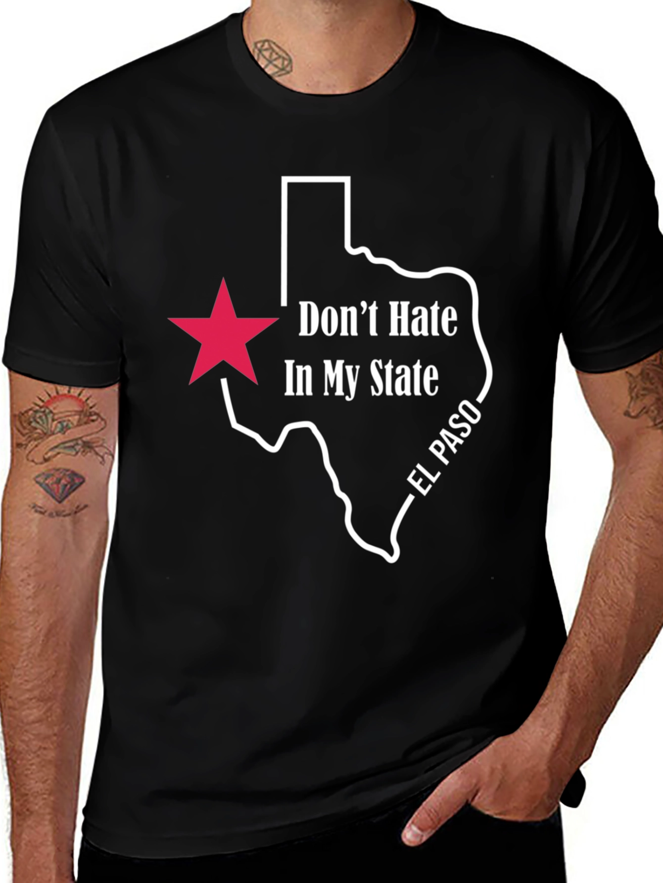 Dont Hate In My State Texas T-Shirt - El Paso Pride