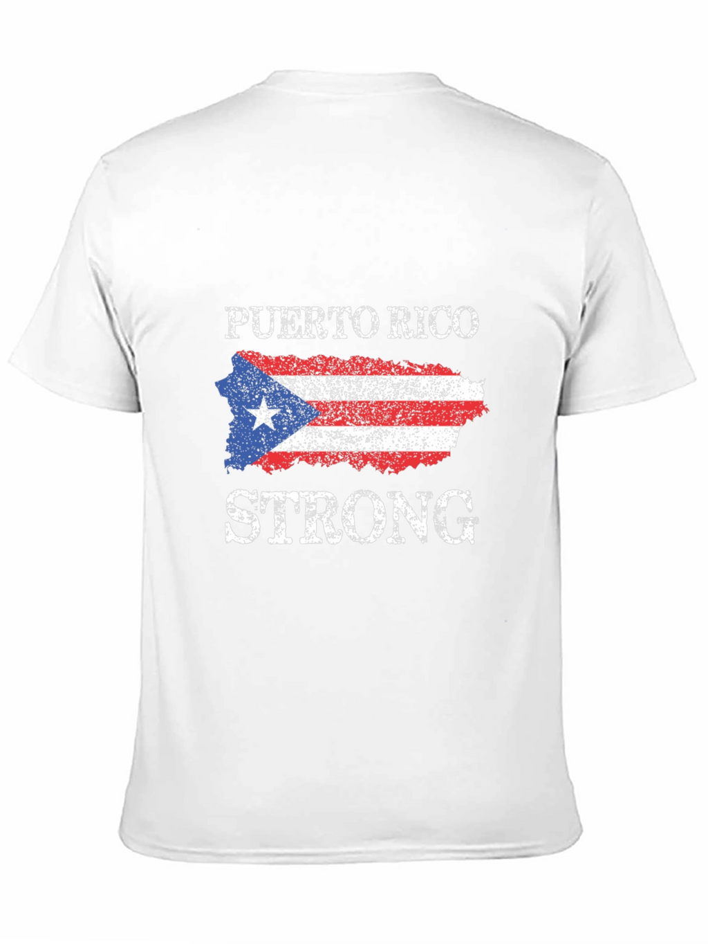 Puerto Rico Strong T-Shirt - Black Cotton Tee