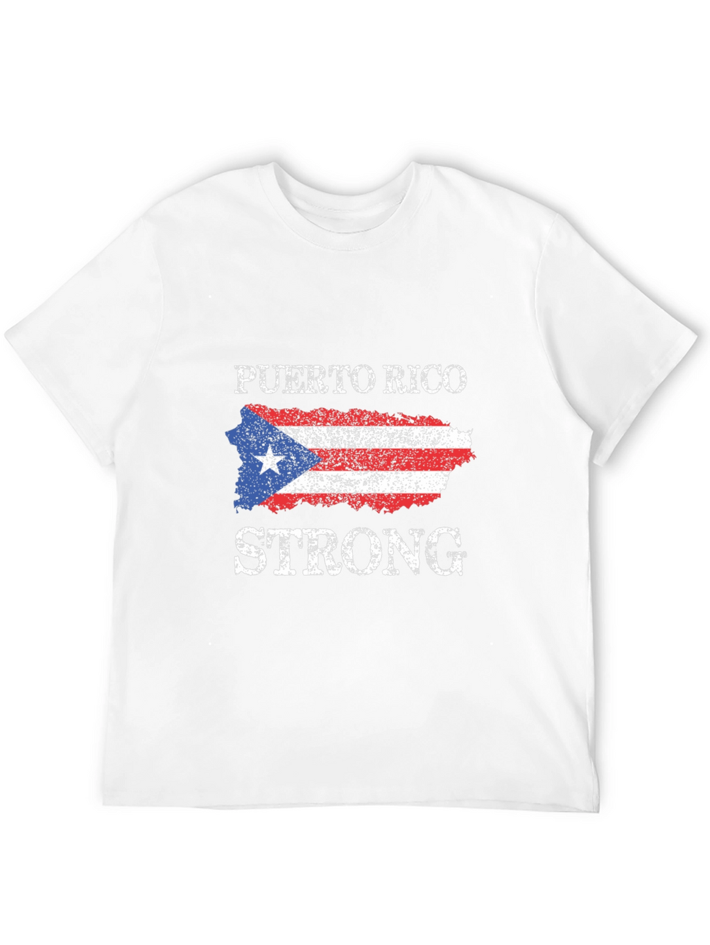 Puerto Rico Strong T-Shirt - Black Cotton Tee