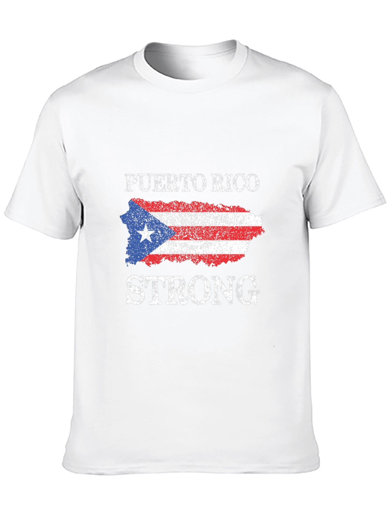 Puerto Rico Strong T-Shirt - Black Cotton Tee