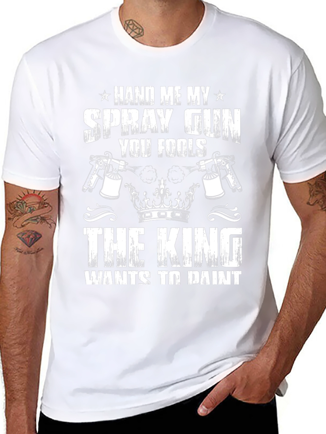 Hand Me My Spray Gun Graphic T-Shirt