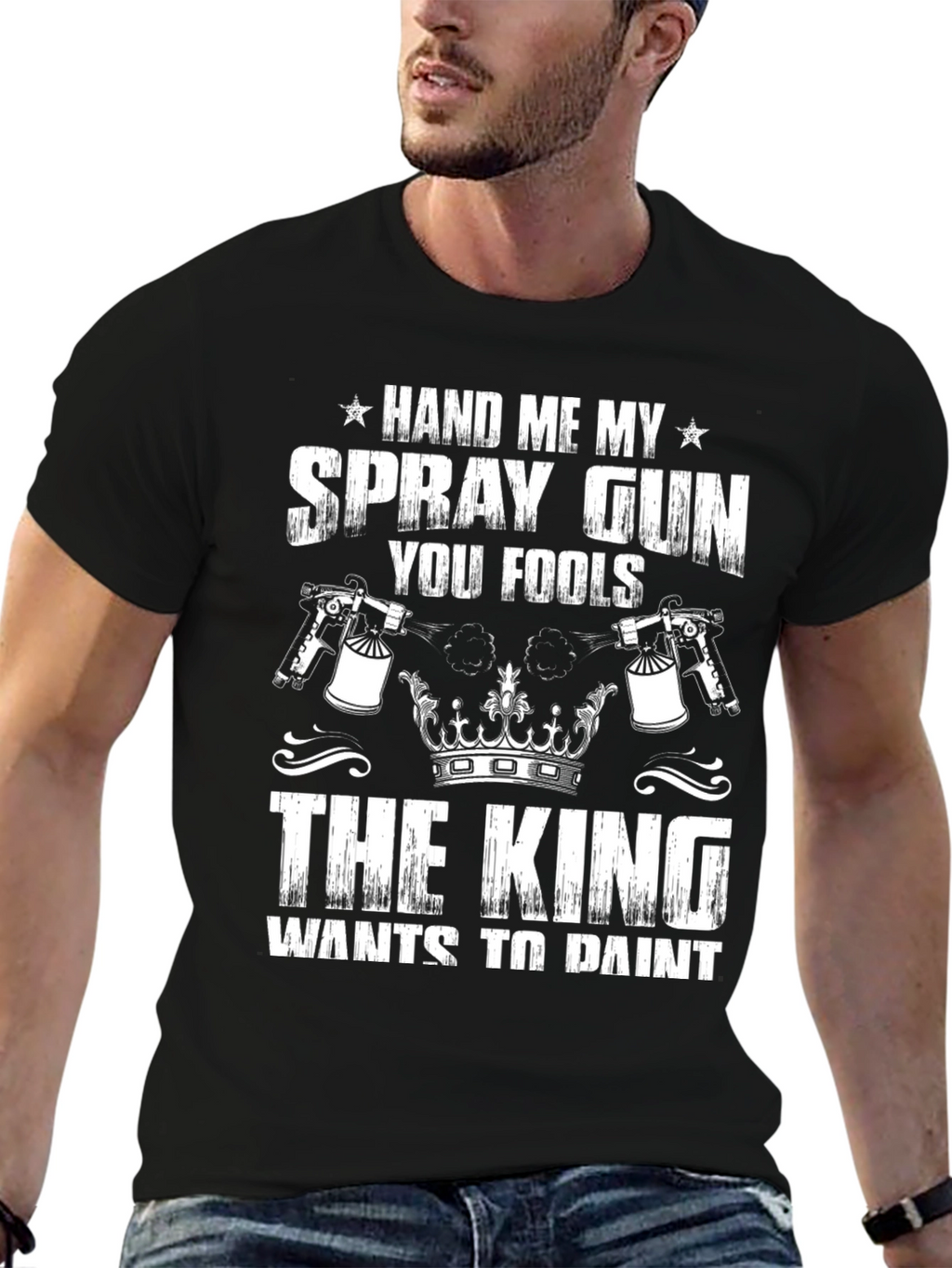 Hand Me My Spray Gun Graphic T-Shirt